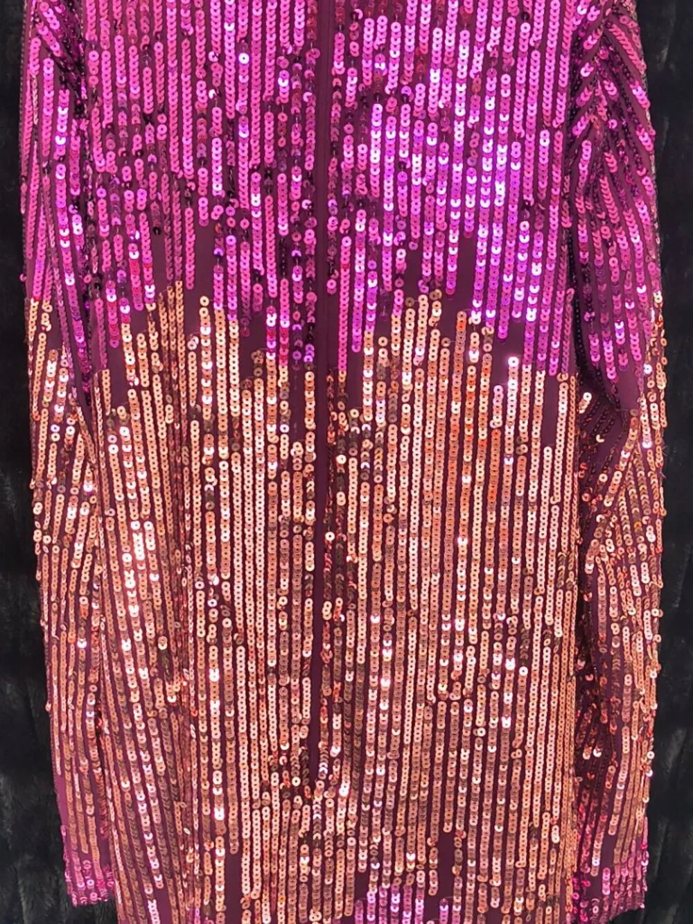 Kate Spade Ombre Sequin Shift Dress Magenta Purple Pink - Size 00